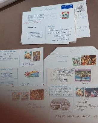 (cartpost6/10)CARTOLINE POSTALI, FOGLIETTI RICORDO