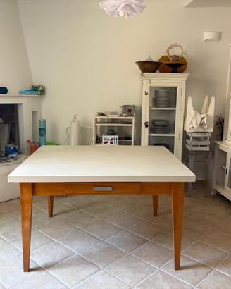 TAVOLO ARTIGIANALE ALLUNGABILE 4/10 PERSONE