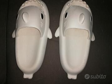 ciabatte squalo bianche