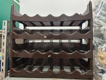 Cantinetta vino portabottiglie in plastica