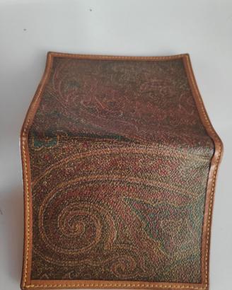 Elegante portafoglio bifold Etro vintage in pelle