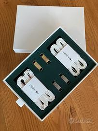 Set lacci Lacoste nuovo in confezione originale