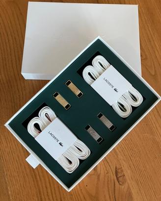 Set lacci Lacoste nuovo in confezione originale