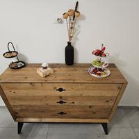 cassettiera soggiorno madia legno