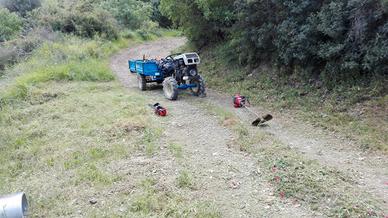 seminatrice a righe e moto agricola 