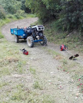seminatrice a righe e moto agricola 