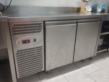 Banco refrigerante professionale 2 ante