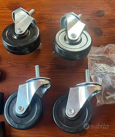 Ruote nuove per carrello o scaffale