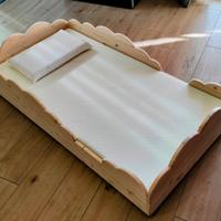 Lettino Montessori nuvola 60*125 con materasso 