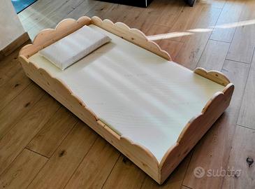 Lettino Montessori nuvola 60*125 con materasso 