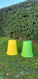 Set Sgabelli giardino impilabili