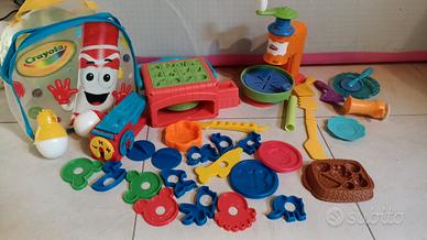 Set Play-Doh pizza + Crayola