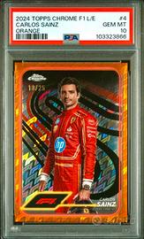 PSA 10 CARLOS SAINZ 18/25 Card TOPPS CARLOS SAINZ