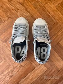 Sneakers P448 donna bianche