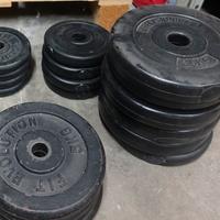 🏋️ Pesi da palestra – plastica e ghisa - 94kg tot