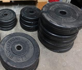 🏋️ Pesi da palestra – plastica e ghisa - 94kg tot