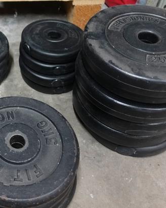 🏋️ Pesi da palestra – plastica e ghisa - 94kg tot