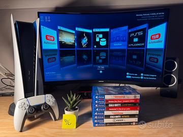 Sony PS5 (standard ed.)  con FW 9.60 + Controller