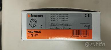 10 prese RJ45 cat6 b-ticino Living light 