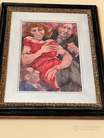 Quadro pastello Remo Squillantini originale