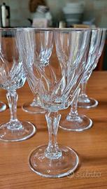Calici cristallo servizio completo da 6