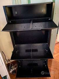 Scarpiera verticale nera