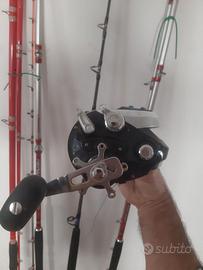 Canne da pesca con mulinello elettrico