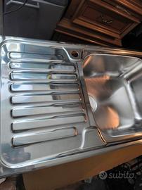 lavandino acciaio cucina 