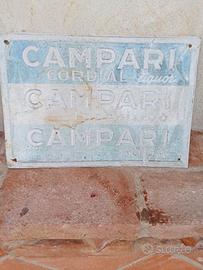 Targa insegna Campari vintage