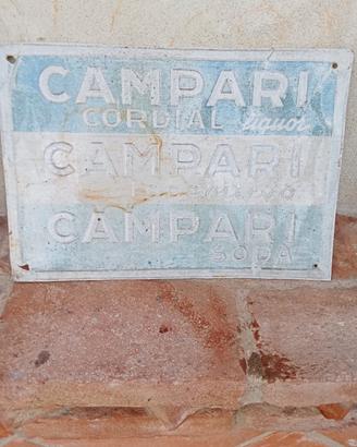 Targa insegna Campari vintage