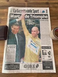 Gazzetta dello sport Pantani Tour de France 1998