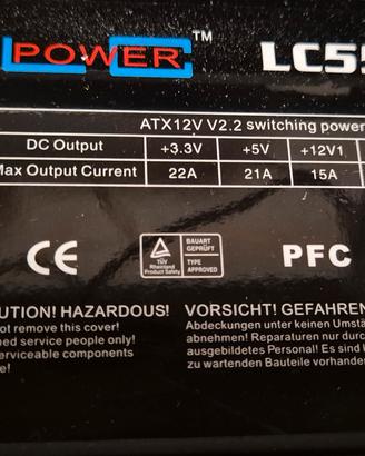 Alimentatore PC LC-Power LC5550 V2.2 ATX