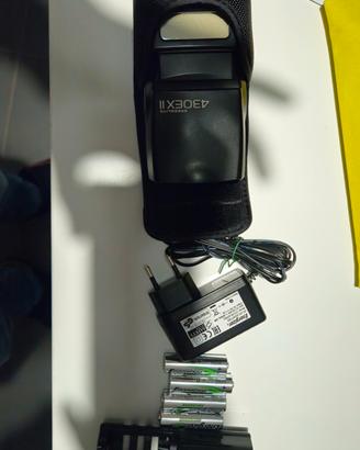Flash Canon ex 430 II + caricabatterie