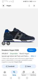 Scarpe Hogan Scamosciata Blu n40/41 Pagate 370euro