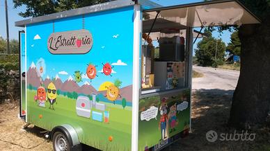 Chiosco fruitbar su ruote