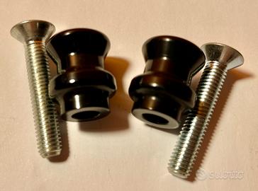 Coppia Supporti per Cavalletto Moto 8x1,25 mm Nero