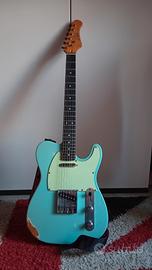 eko aire relic - telecaster style - Daphne Blue 