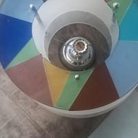 coppia lampadari in  vetro murano