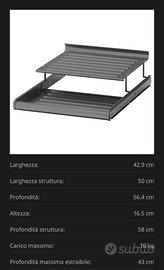 N.2 Ripiani per scarpe IKEA Komplement PAX 50x58cm