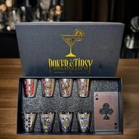 Set originale bicchieri per whisky-poker