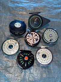 7 mulinelli per pesca a mosca