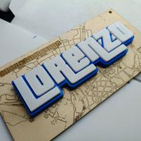 Targa con nome personalizzabile stile GTA V