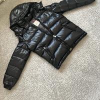 Moncler nero lucido con cappuccio – Taglia 1