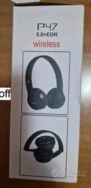 Cuffie Wireless P47 5.0 + EDR  nere Nuove