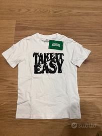 T-shirt bambino higgins bianca nuova 122/128