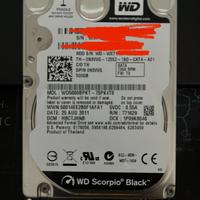 Western Digital 500 GB hard disk SATA 2,5" 6G 7200
