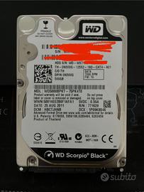 Western Digital 500 GB hard disk SATA 2,5" 6G 7200