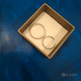 Fedine argento e acciaio