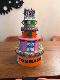 Torta per compleanno 4 piani a tema Zootropolis