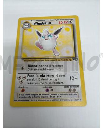 POKEMON WIGGLYTUFF #32/64 JUNGLE RARE - ITA - VINT